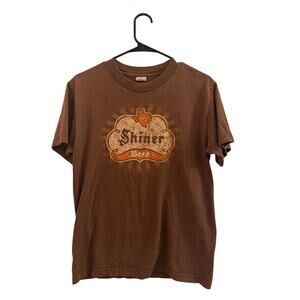 Alstyle Brown Shiner Beer Short Sleeve Cotton T-Shirt Men Sz S